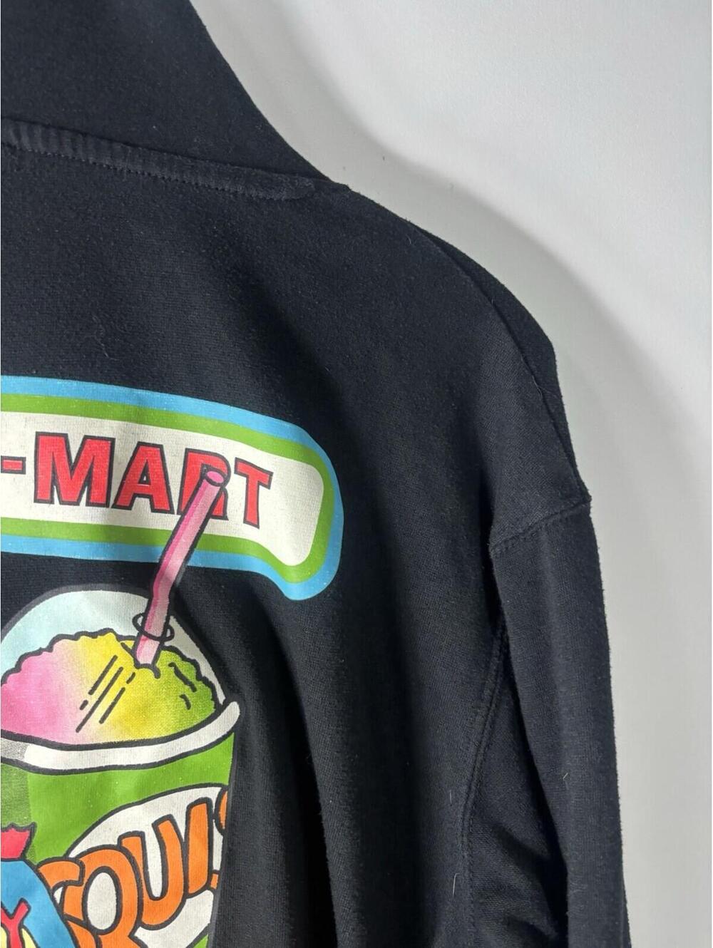 The Simpsons Kwik-E-Mart Hoodie Mens M Black Bart Simpson Slushie Matt Groening - Picture 10 of 12